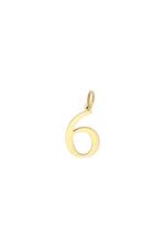 Gold / DIY Charm Digits Gold - 6 Stainless Steel Picture4