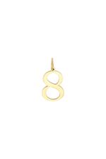 Gold / DIY Charm Digits Gold - 8 Stainless Steel Picture18