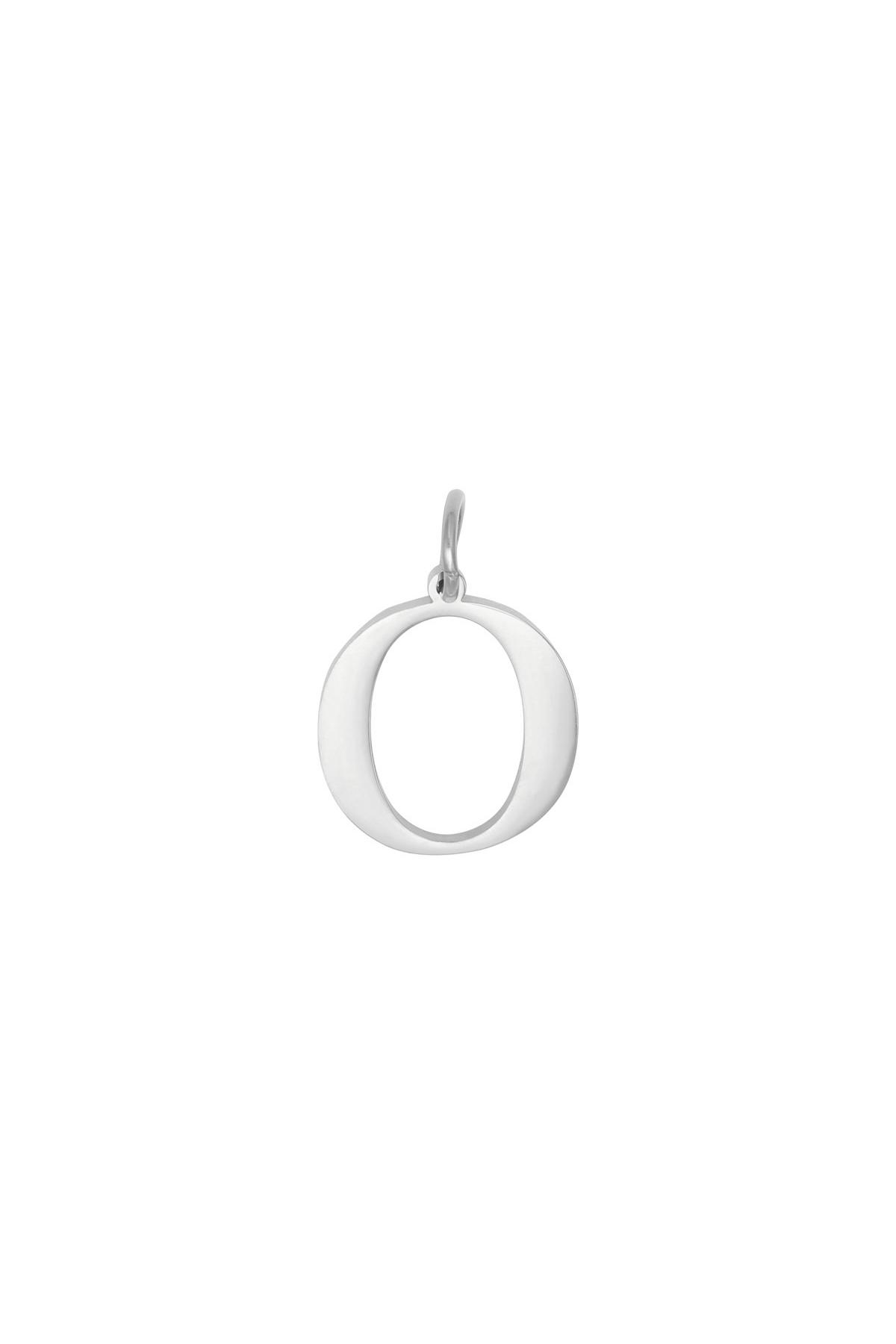 DIY Charm Digits Silver - 0 Zilver Stainless Steel