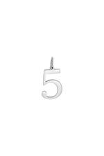 Silver / DIY Charm Digits Silver - 5 Stainless Steel Picture12