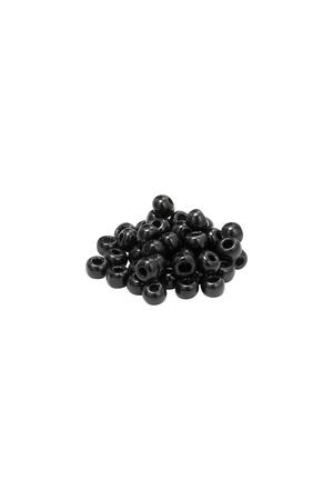 DIY Beads Coloured - 3MM Negro Plástico h5 