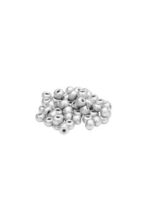 DIY Beads Coloured - 3MM Silber Kunststoff h5 