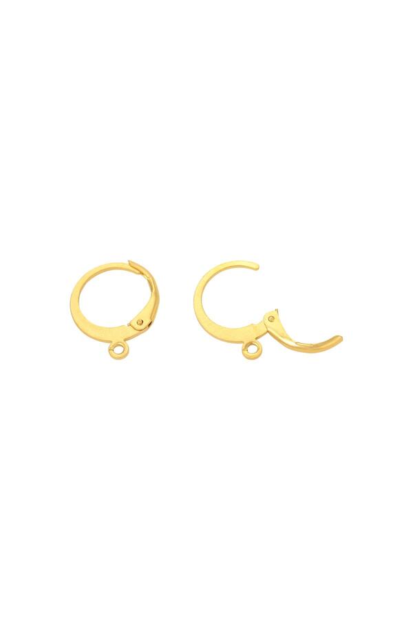 DIY Earrings Clasp Gold Edelstahl