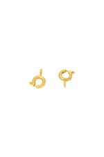 Gold / DIY Jewelry Clasp 6MM Gold Stainless Steel 