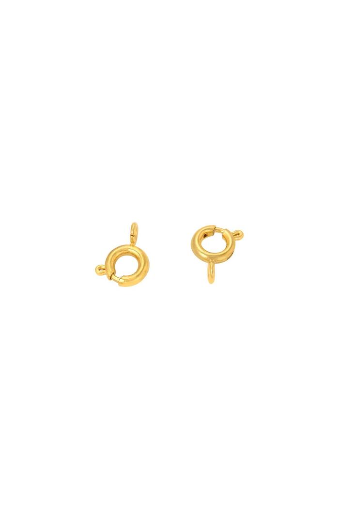 DIY Jewelry Clasp 6MM Gold Stainless Steel 