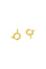 Gold / DIY Jewelry Clasp 10MM Gold Stainless Steel 