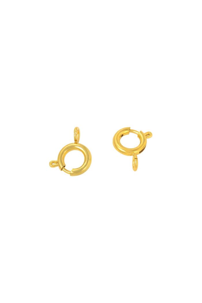 DIY Jewelry Clasp 10MM Gold Stainless Steel 