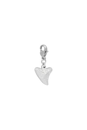 DIY Clasp Charm Tooth Silber Edelstahl h5 