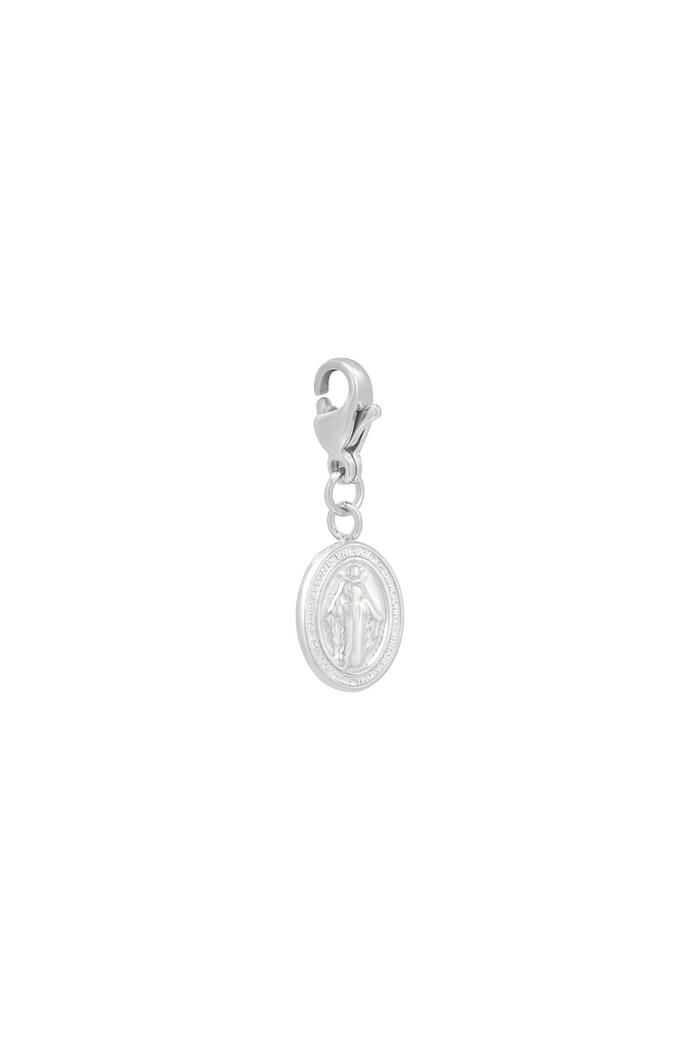 DIY Clasp Charm Holy Coin Plata Acero inoxidable 