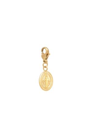 DIY Clasp Charm Holy Coin Goud Stainless Steel h5 