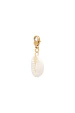 Gold / DIY Clasp Charm Shell Gold Stainless Steel 