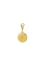 Oro / DIY Clasp Charm Cross Coin Oro Acero inoxidable Imagen2