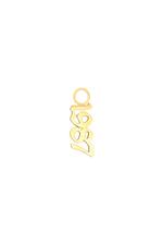 Gold / DIY Charm Year Of Birth Gold - 1987 Stainless Steel Immagine3