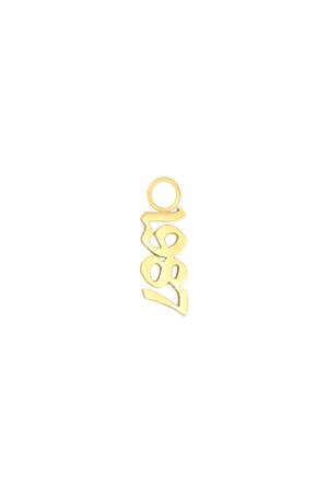 DIY Charm Year Of Birth Gold - 1987 Stainless Steel h5 