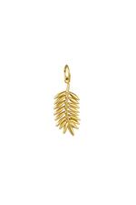 Gold / DIY Charm Leaf Gold Stainless Steel 