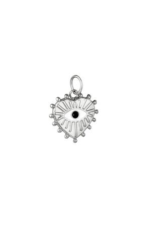 DIY Charm The Heart Silver Stainless Steel h5 