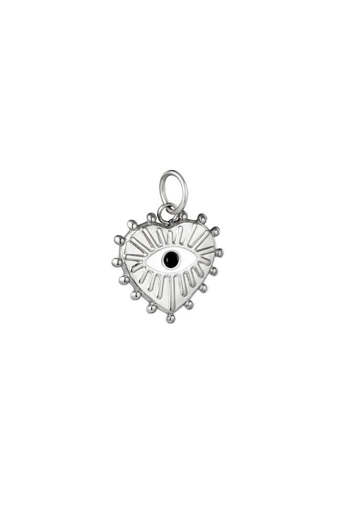DIY Charm The Heart Silver Stainless Steel 