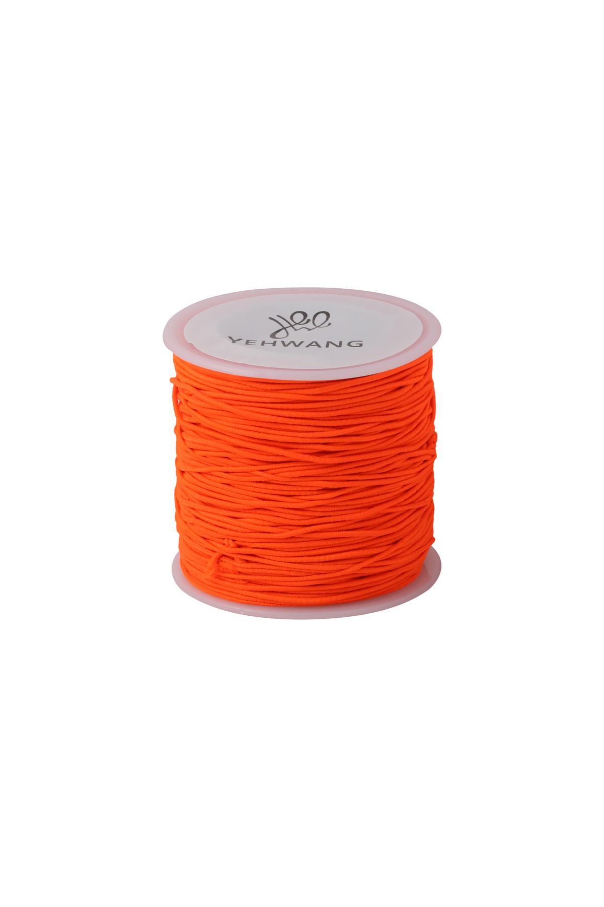DIY Cord Color - 1MM Orange Elastic