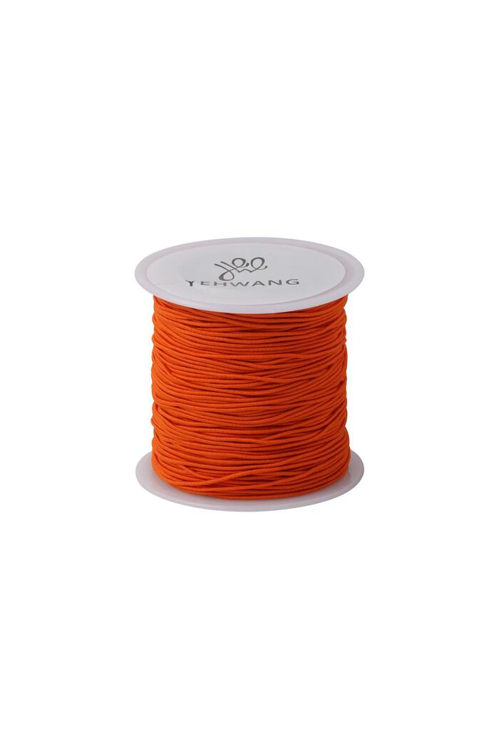 DIY Cord Color - 0.8MM Orange Elastic 
