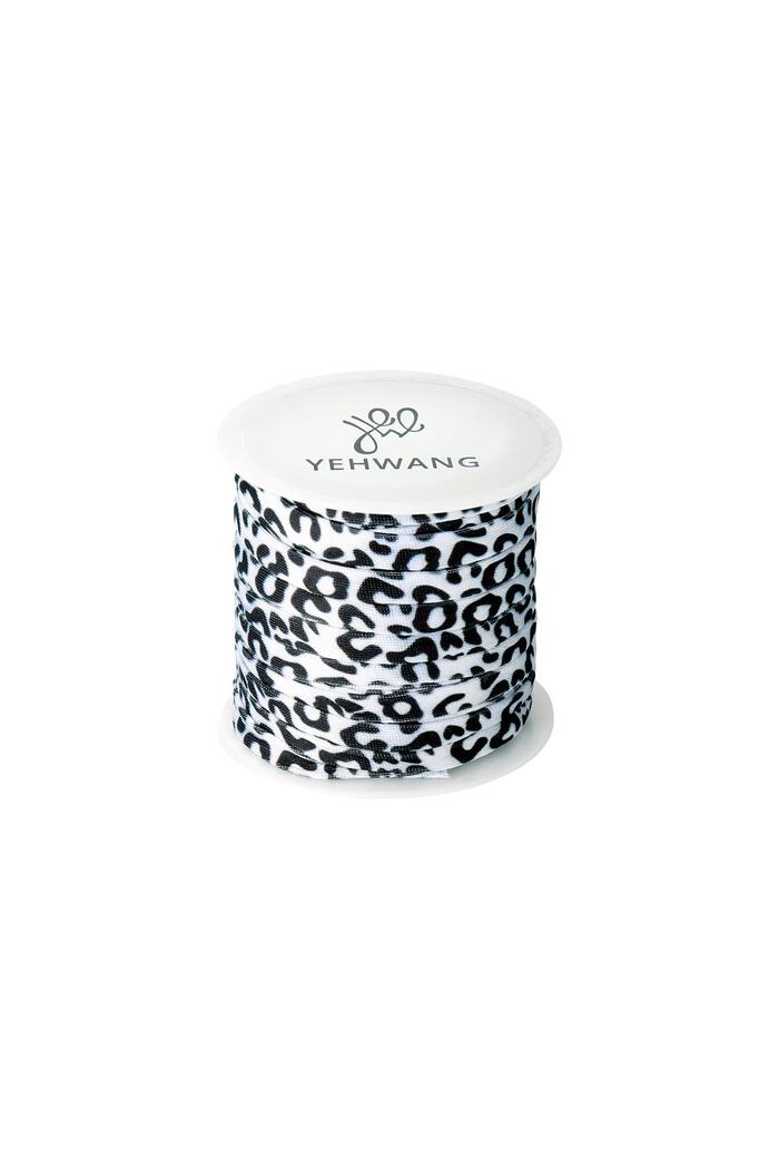 Leopardo elastico fai-da-te - 6MM White Nylon 