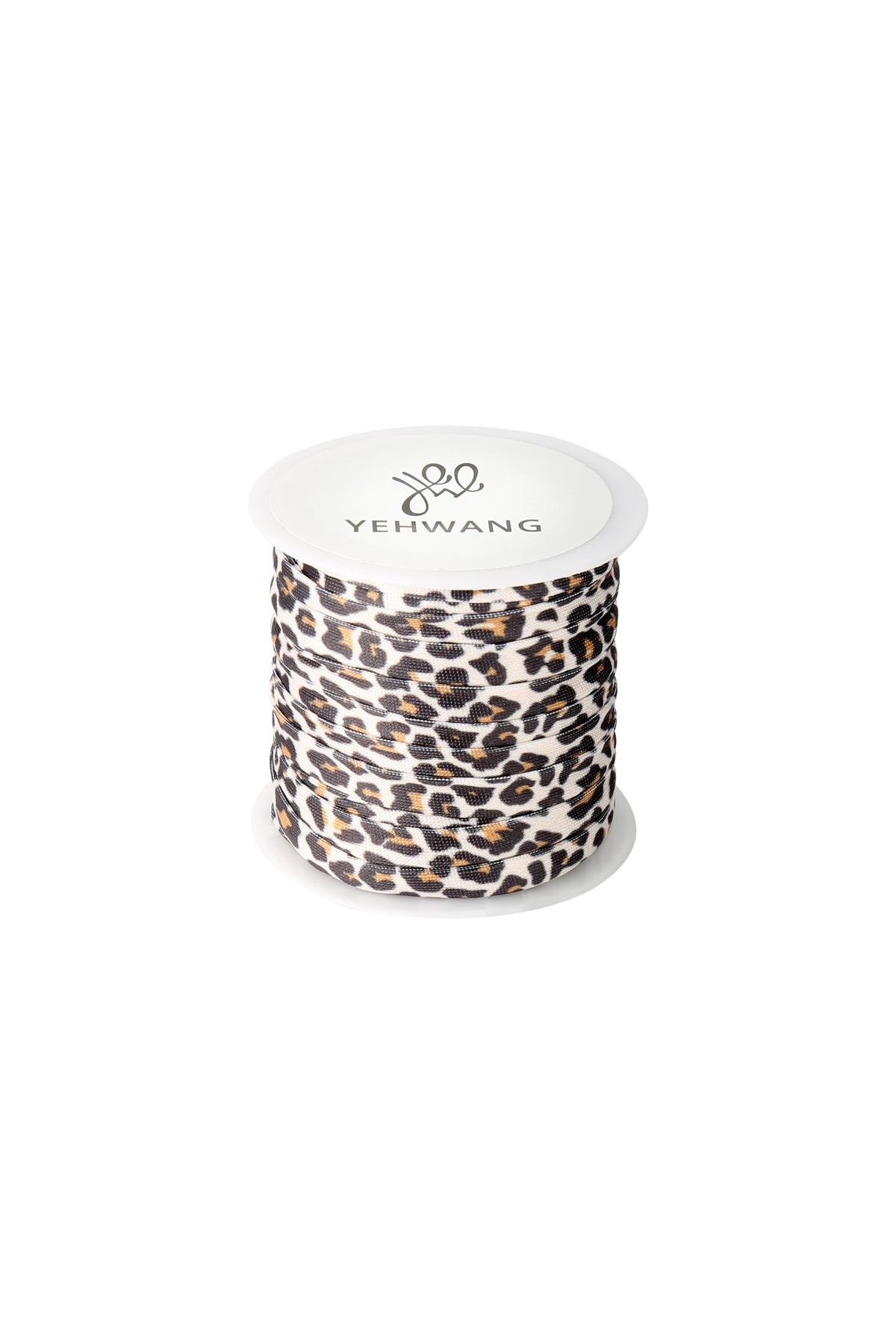 DIY Elastic Band Leopard - 6MM Beige Nylon