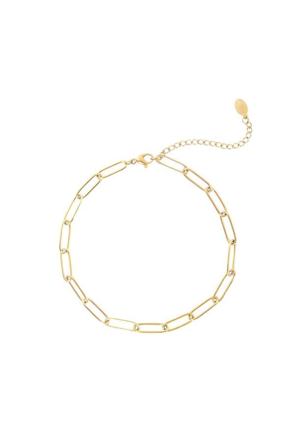 Anklet Plain Chain Gold Stainless Steel