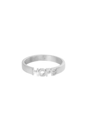 Ring Hope Silver Stainless Steel 16 h5 