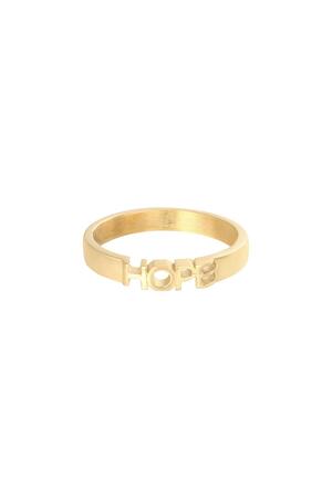 Ring Hope Gold Stainless Steel 17 h5 
