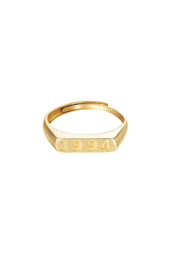 Ring Year Of Birth Gold - 1994 Edelstahl