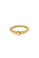 Gold / 18 / Ring Steel Pearls Gold Stainless Steel 18 Picture2