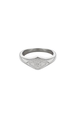 Ring Universe Silver Stainless Steel 16 h5 