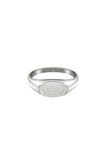 Silver / 16 / Ring Sun & Moon Silver Stainless Steel 16 