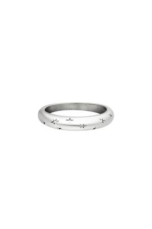 Ring Starry Sky Silver Stainless Steel 16 h5 