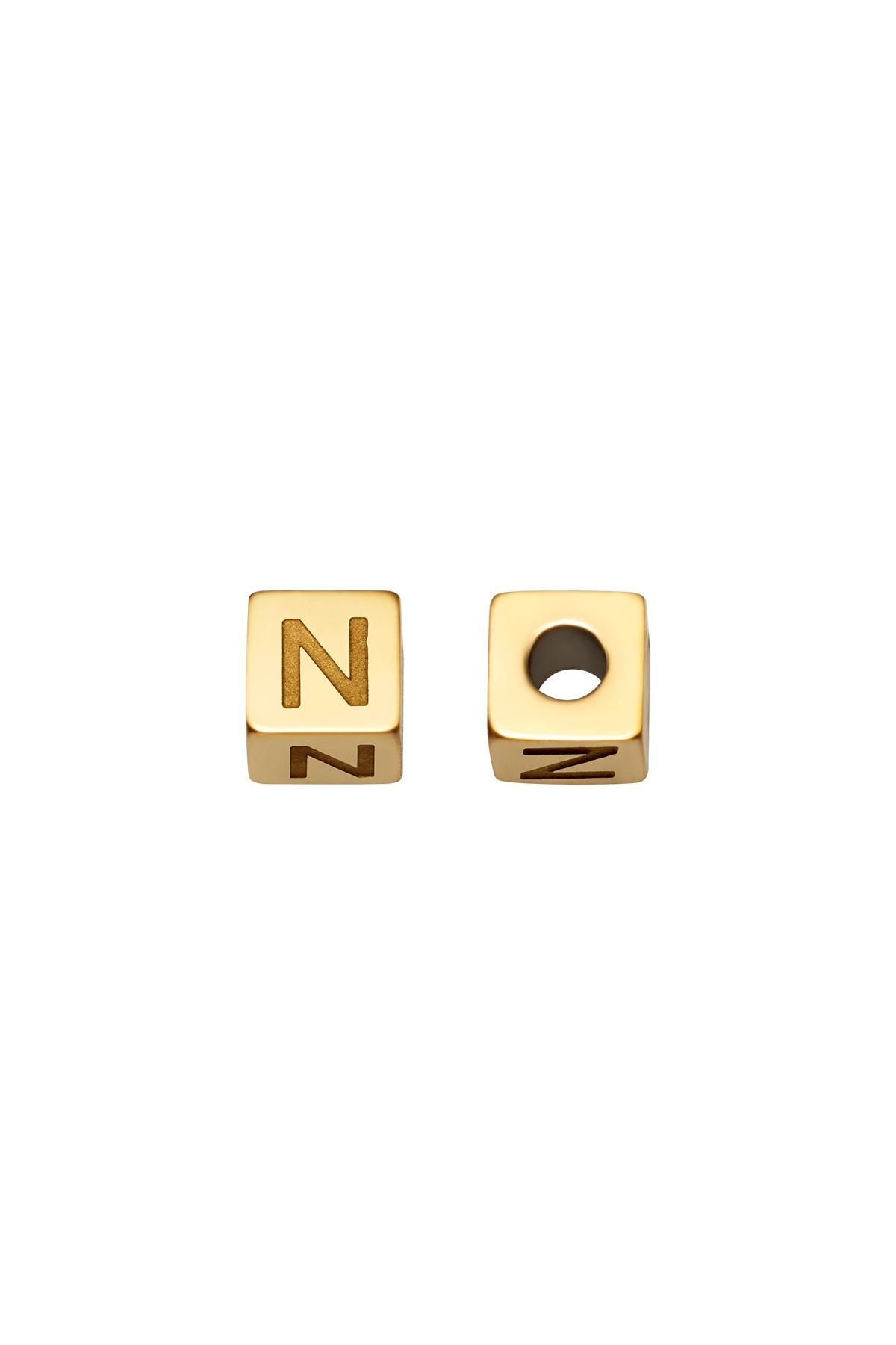 Gold / DIY Beads Alphabet Gold N Stainless Steel Picture7