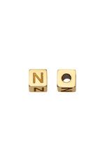 Gold / DIY Beads Alphabet Gold N Stainless Steel Picture9