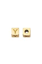 Gold / DIY Beads Alphabet Gold Y Stainless Steel Picture18