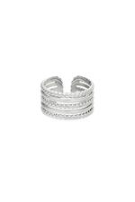 Silber / One size / Ring Wrapped Around Silber Edelstahl One size 