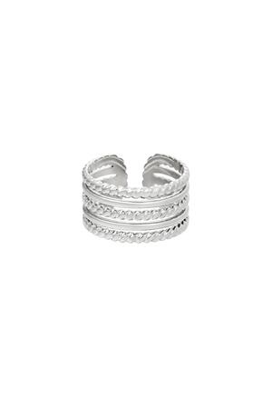 Ring Wrapped Around Zilver Stainless Steel One size h5 