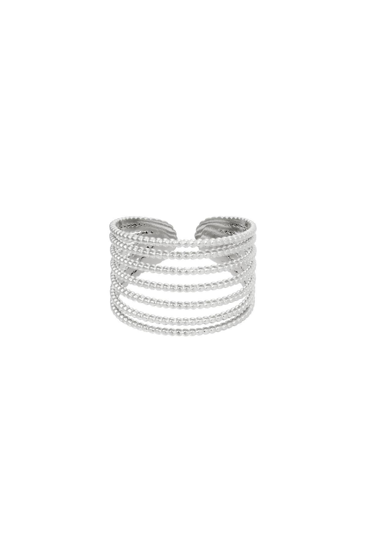 Ring Stack it up Zilver Stainless Steel One size