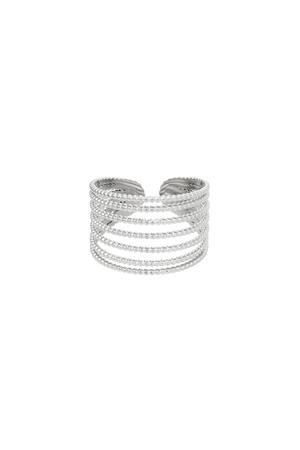 Ring Stack it up Silver Stainless Steel One size h5 