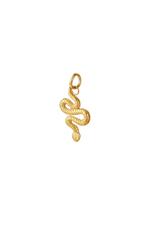 Oro / Colgante serpiente de acero inoxidable Oro 