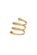 Oro / 16 / Cadena de anillo en espiral acero inoxidable Oro 16 Imagen4