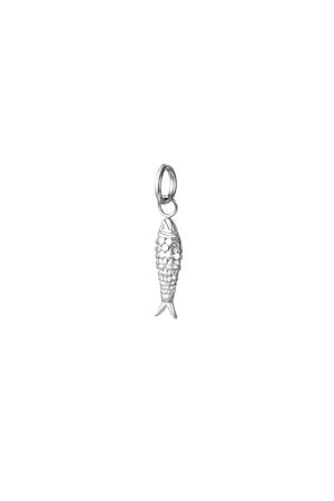 Ciondolo pesce in argento Silver Stainless Steel h5 