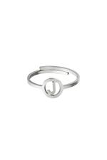 Silver / Stainless steel ring initial J Silver Picture10