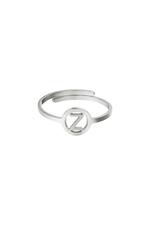 Silver / Stainless steel ring initial Z Silver Picture26