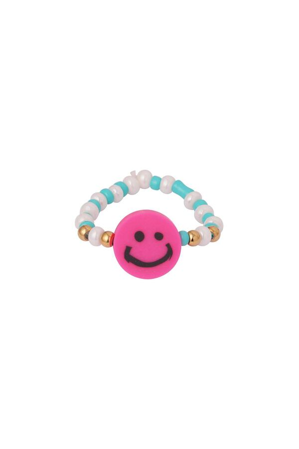 Beaded Smiley Ring