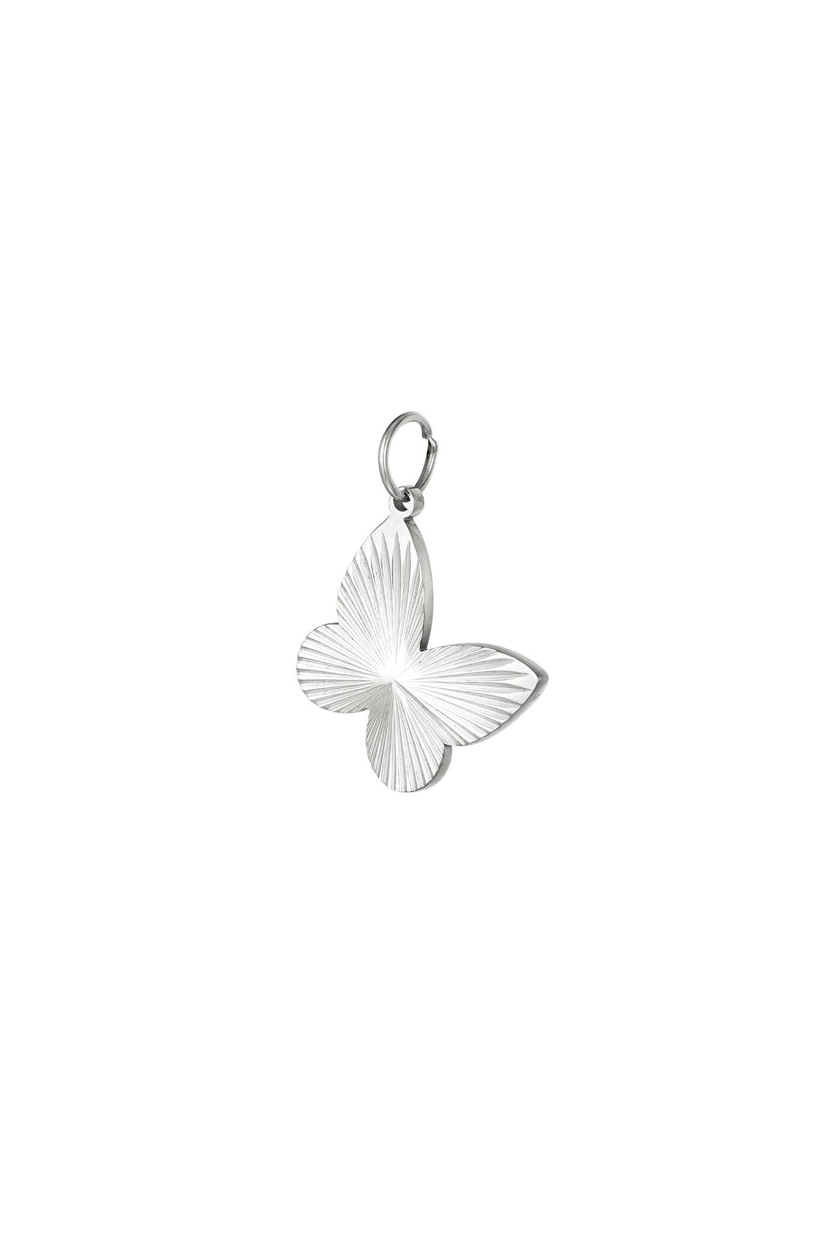 Dije de mariposa de acero inoxidable DIY