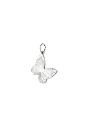 Stainless steel DIY charm butterfly Silver h5 