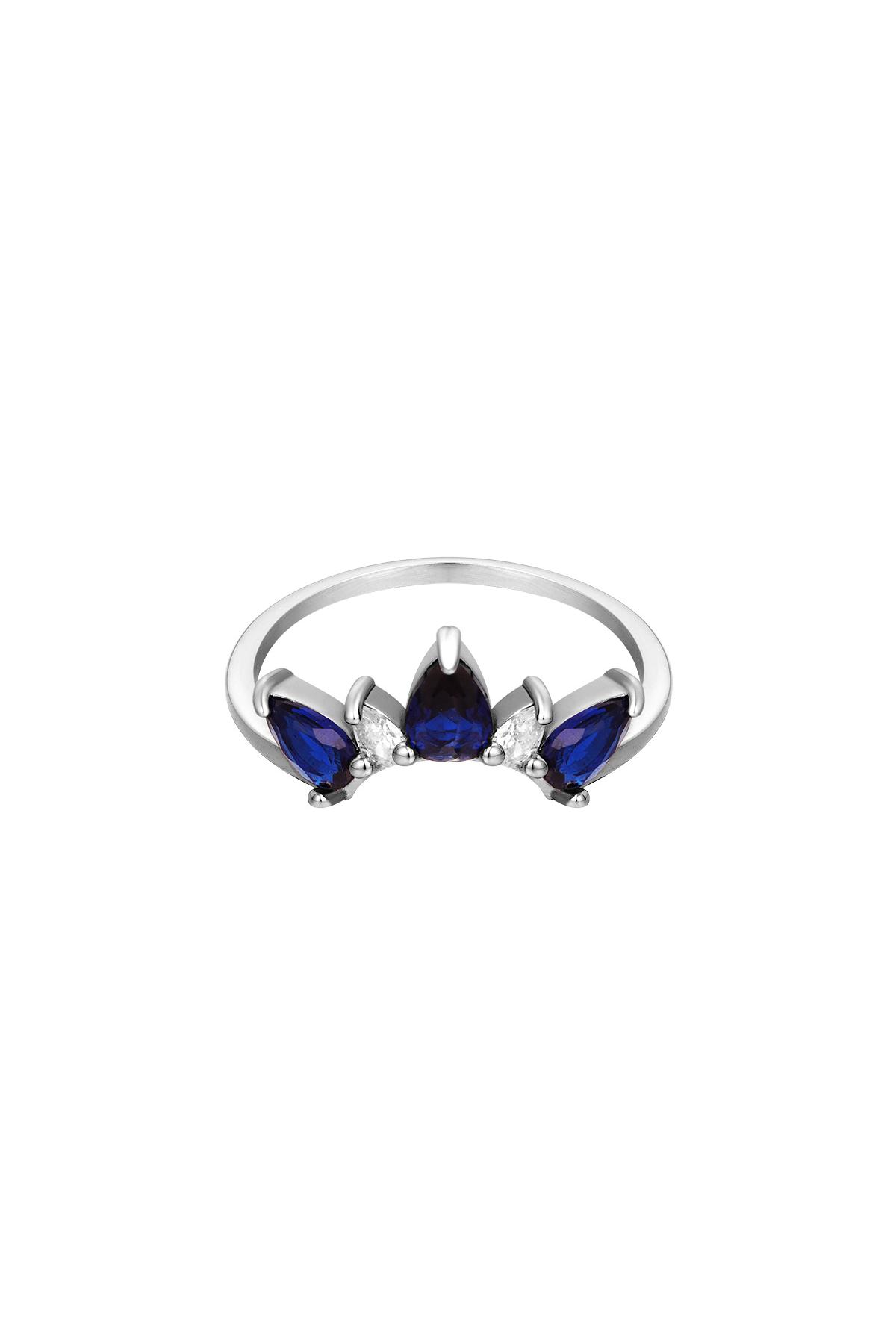Ring crown Silver Stainless Steel 16