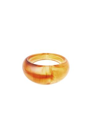 Polyhars ring rond Bruin Resin 17 h5 